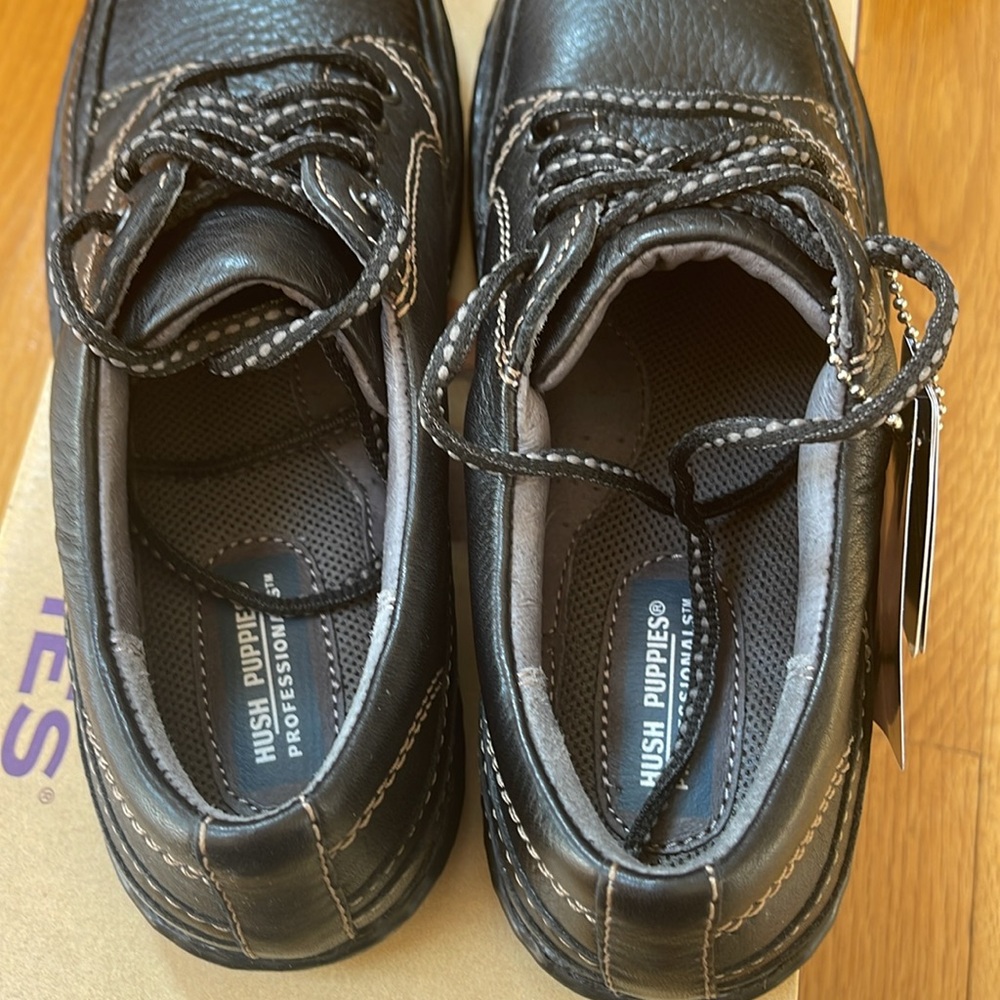 NWT Hush Puppies Steel Toe Work Shoes 7.5W - Picture 4 of 6